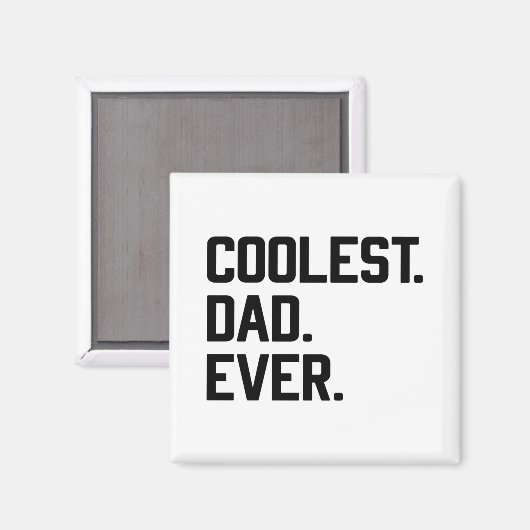 Koudste vader ooit, Koel pap, Vaderdag, man, man Magneet (Voorkant / Achterkant)