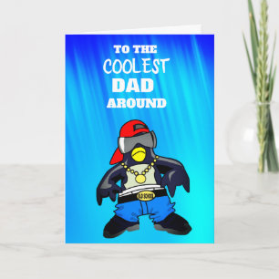 Koudste vader rond Wenskaart Kaart