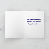 Koudste vader rond Wenskaart Kaart (Binnen)