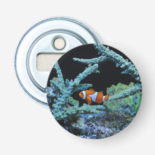 Koudvis in koraal button flesopener