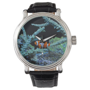 Koudvis in koraal horloge
