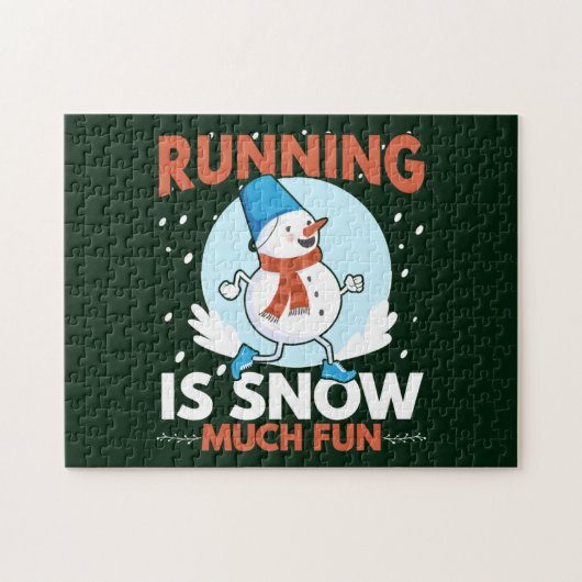 Koudweerloopbaan - Sneeuwvun Legpuzzel (Horizontaal)