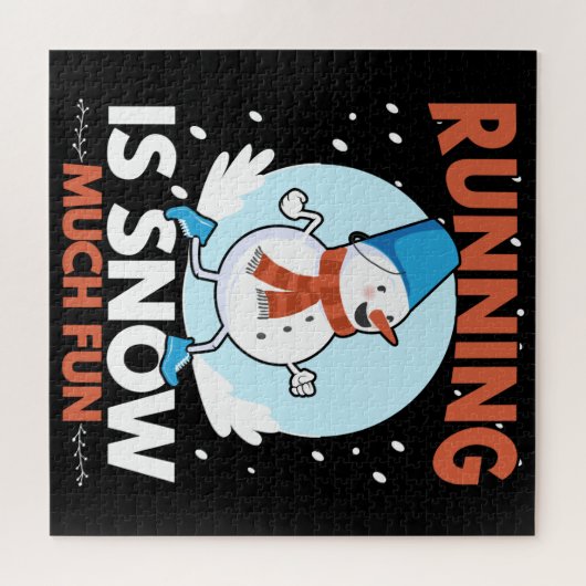 Koudweerloopbaan - Sneeuwvun Legpuzzel (Horizontaal)