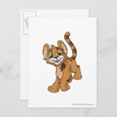 Kougra Brown Briefkaart (Voorkant / Achterkant)