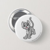 Kougra Silver Ronde Button 5,7 Cm (Voorkant /achterkant)