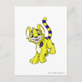 Kougra Yellow Briefkaart (Voorkant)