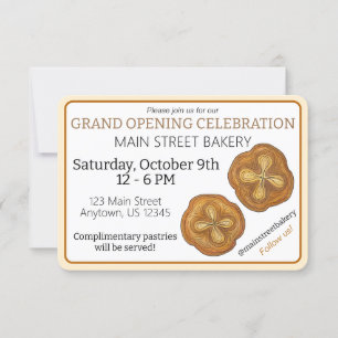 Kouign Amann Gebak Franse Bakkerij Grand Opening Kaart