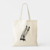 Kousen Mode Schets Tote Bag (Achterkant)