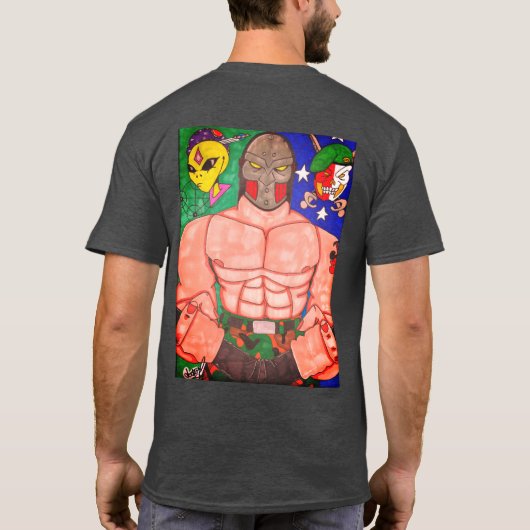 Kousin Freaky B/W Demon T-Shirt (Achterkant)