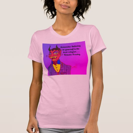 Kousin Freaky Devil Herinner je T-shirt (Voorkant)