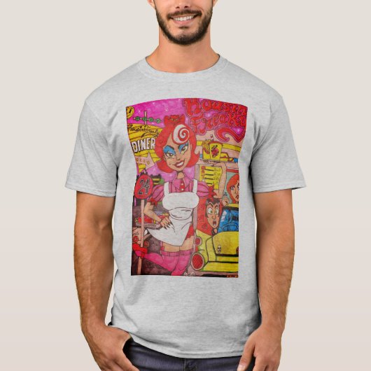 Kousin Freaky Diner T-shirt (Voorkant)
