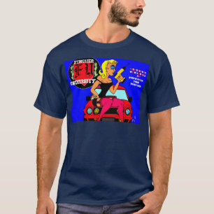 Kousin Freaky Fincher Universiteit T-shirt