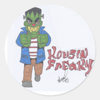 Kousin Freaky Monster Ronde Sticker