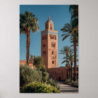 Koutoubia Moskee Marrakech - Marokkaanse Architect Poster