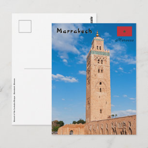 Koutoubia-moskee - Marrakech, Marokko Briefkaart
