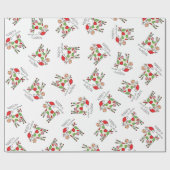 Kow Funny Cartoon kerstfeestdag Cadeaupapier (Vlak)