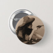  Kow Girl Ronde Button 5,7 Cm (Voorkant /achterkant)