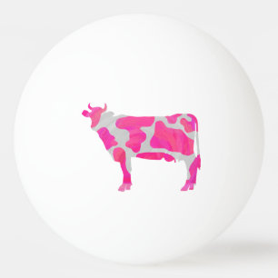 Kow Hot Pink en White Silhouette Pingpongballen