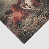 Kow Rustic Country Farmhouse Decoupage Tissuepapier (Detail)