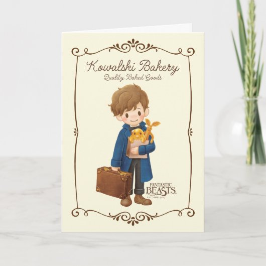 Kowalski Bakery - Newt Scamander Kaart (Voorkant)