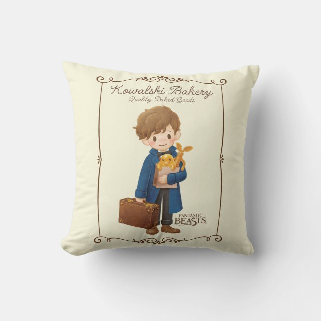 Kowalski Bakery - Newt Scamander Kussen (Voorkant)