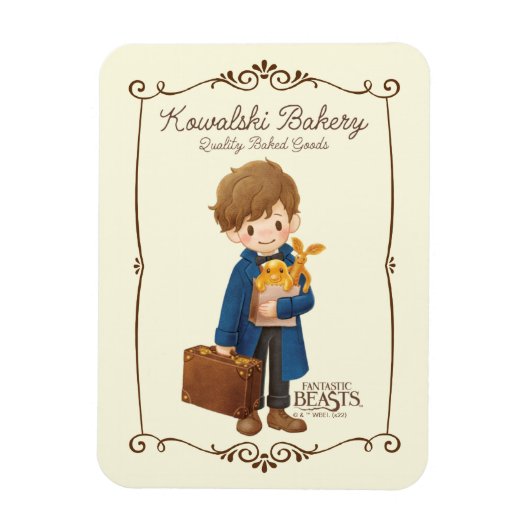 Kowalski Bakery - Newt Scamander Magneet (Verticaal)