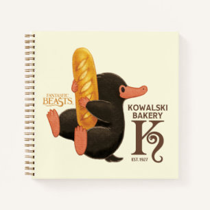 Kowalski bakkerij - niffler met brood notitieboek