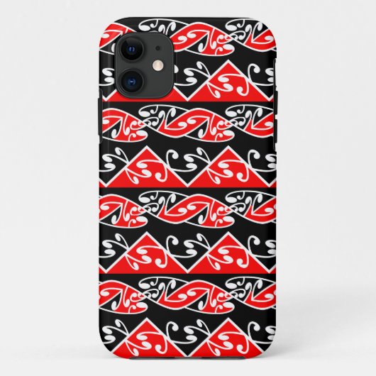 Kowhaiwhai Traditional Maori Koru Pattern Case-Mate iPhone Case (Achterkant)