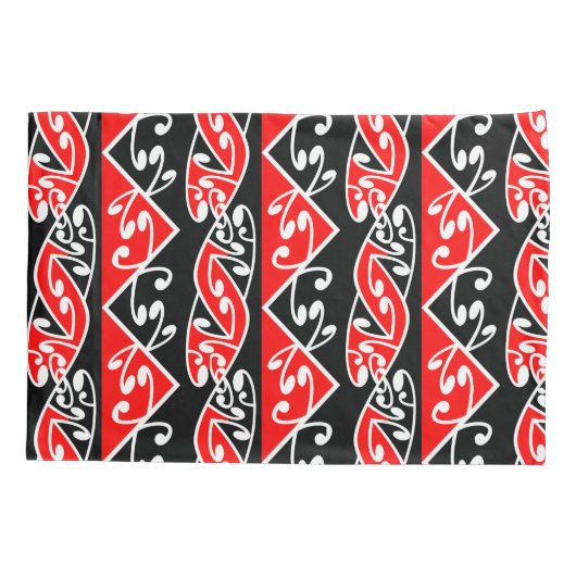 Kowhaiwhai Traditional Maori Koru Pattern Kussensloop (Achterkant)