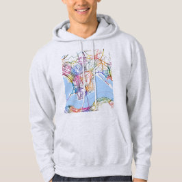 Kowloon Hong Kong City Map Hoodie