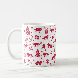 Koyun hond Kerstmis Ontwerp Koffiemok