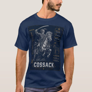 Kozakkenkrijger Blauwdruk T-Shirt