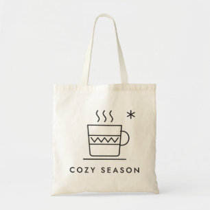 Kozene Sfeer Brei Patroon Mok Lijnwerk Tote Bag