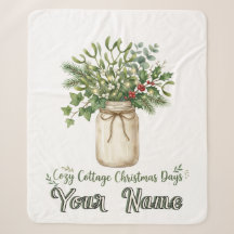 Kozige Kersttijd in Cottage Stijl Mason Jar Citaat