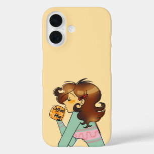 Kozige Ochtendkoffie Stemming Kunst iPhone 16 Hoesje