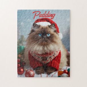 Kozijn Kerstmis Ragdoll Kat Persoonlijk Legpuzzel