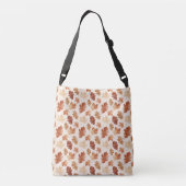Kozijn Patroon van Herfstbladeren Crossbody Tas (Achterkant)