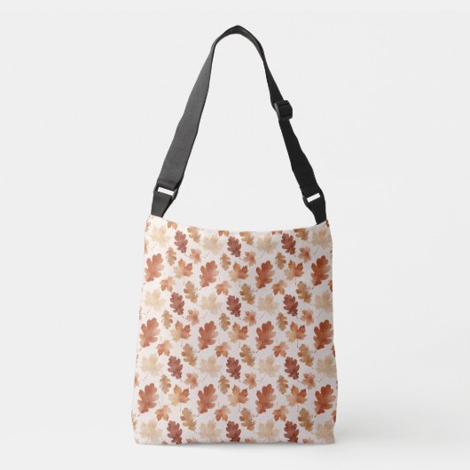 Kozijn Patroon van Herfstbladeren Crossbody Tas (Voorkant)