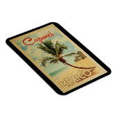 Kozumel Magnet Palm Tree Vintage Magneet (Rechterzijde)