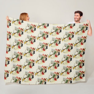 Kozy  Snowman Kerstfeest Fleece Deken