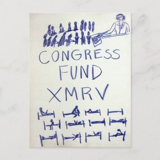 kp congress fund xmrv carte postale (Devant)