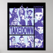 Kp Demon Hunters Halloween Huntrix Takedown Panel  Poster (Voorkant)
