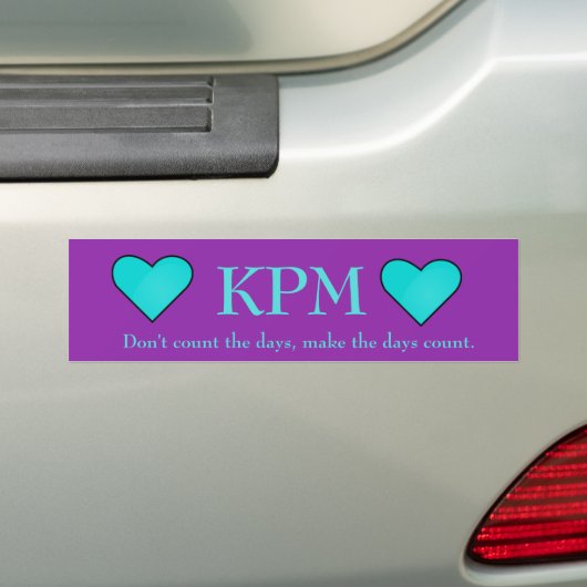 KPM-prijsopgave Bumpersticker (Op auto)
