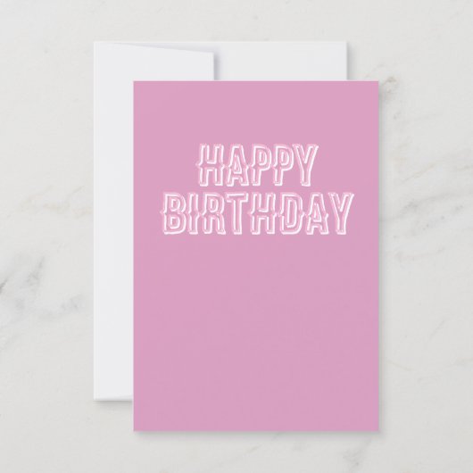 KPOP Birthday, Color the back! Invitation (Dos)