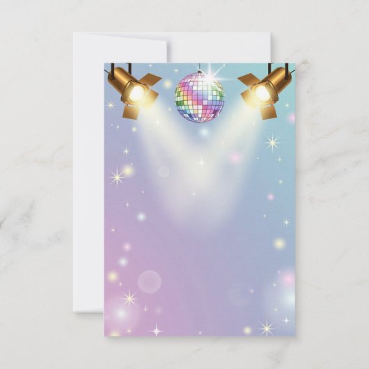 KPOP Birthday, Color the back! Invitation (Dos)