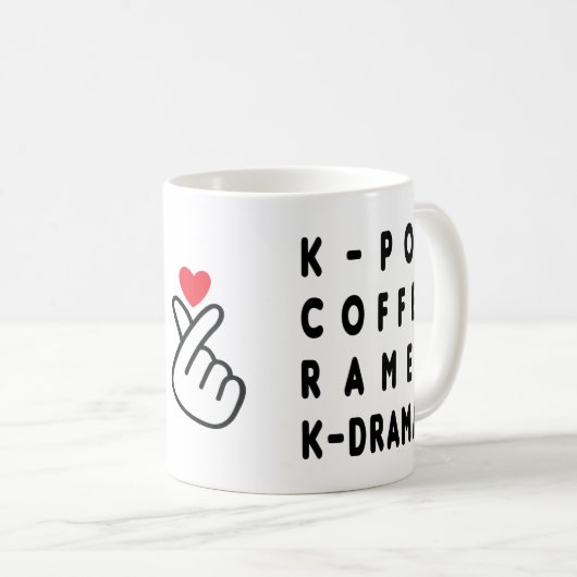 KPOP COFFEE RAMEN KDRAMA COFFEE MOK (Voorkant rechts)