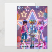 KPOP DEMON CUTE INVITATION (Devant / Derrière)