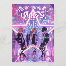 KPOP-demonenjagers geïnspireerde uitnodiging