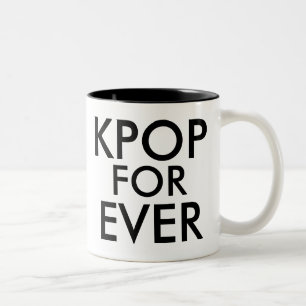Kpop Forever Muziek-ventilatorGift Tweekleurige Koffiemok