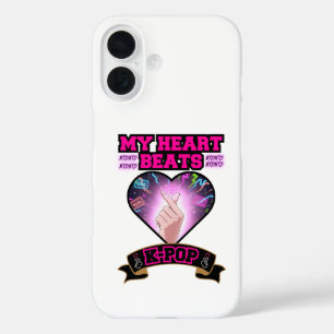 KPop Hart Korea Vlag Snap Hand Muziek Symbool iPhone 16 Hoesje